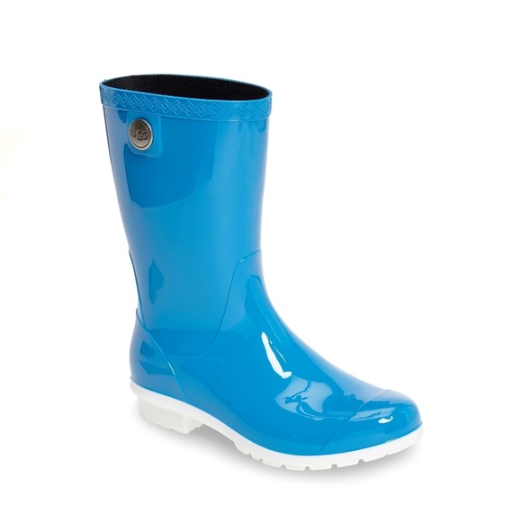 💙UGG Blue Sienna Rain Boot Size 6 - Picture 1 of 4